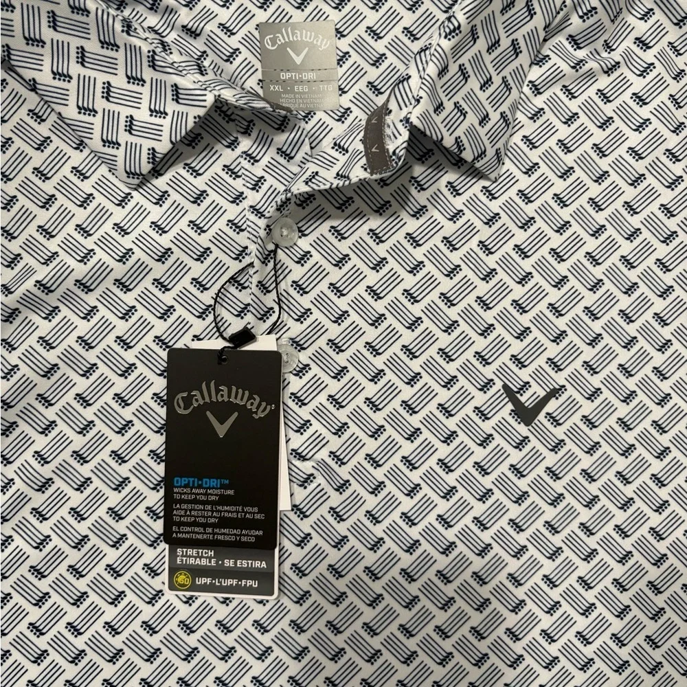 Callaway Men's Geometric Polo size XXL - Picture 3 of 7